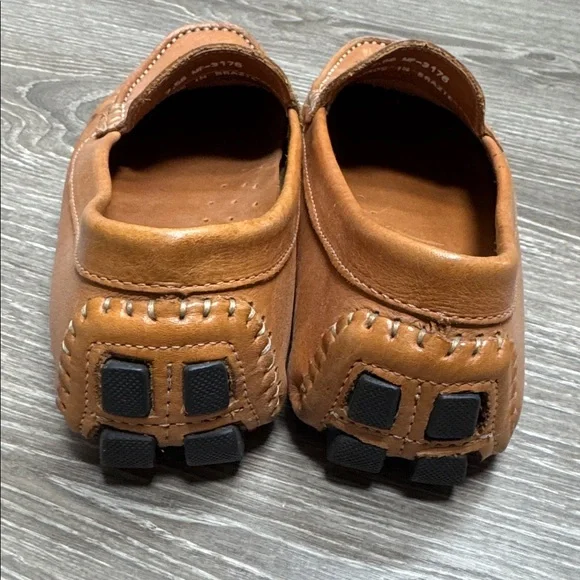 Mercanti Fiorentini Women 7.5 Brown Leather Loafers - Picture 4 of 7